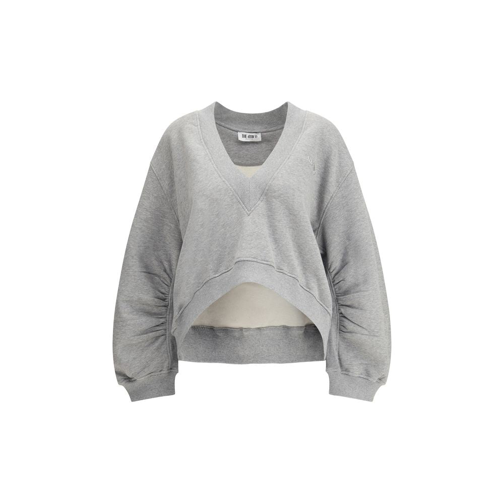 The Attico Gray Cotton Sweatshirt