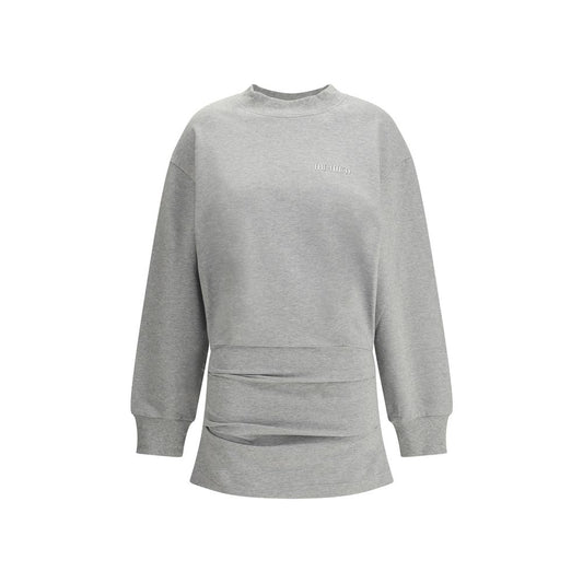 The Attico Gray Cotton Sweatshirt