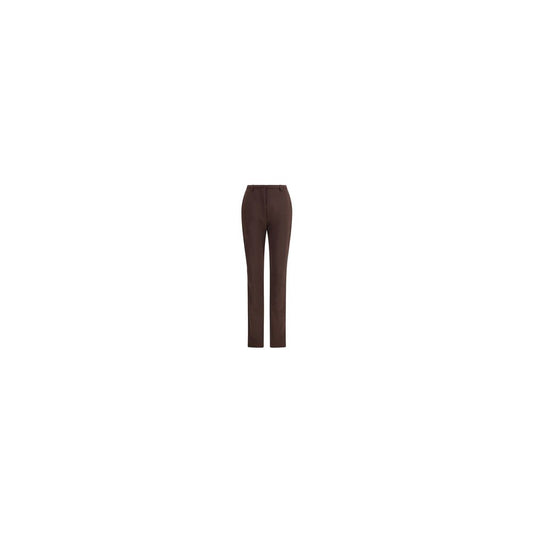 The Latest Brown Polyester Skinny Pants