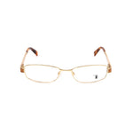 Alt Tag: "Tod's Pink Metal Frames eyeglasses with gold detailing, model TO5022028, measurements 52/15/135mm, stylish women's eyewear."