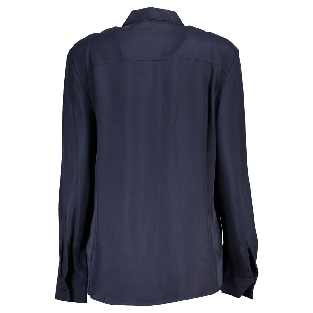 Tommy Hilfiger Blue Viscose Shirt