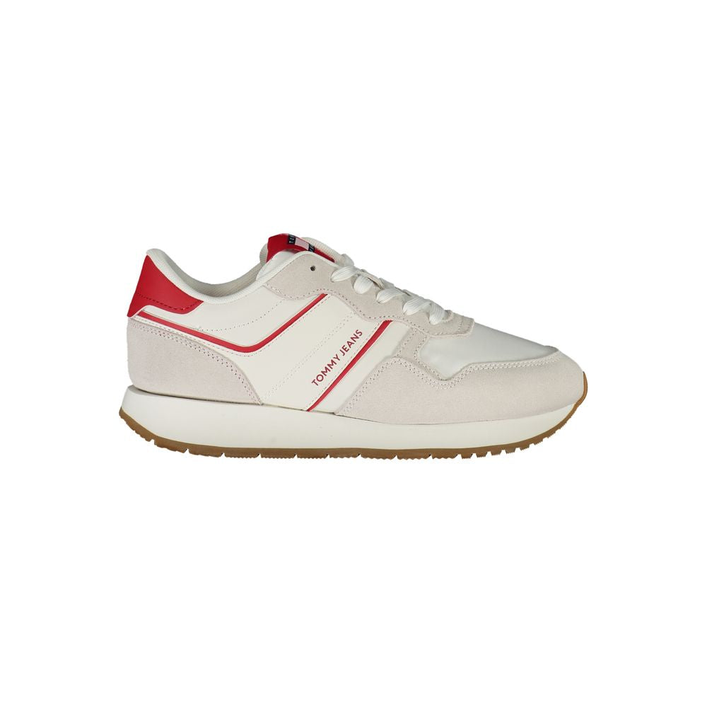 Tommy Hilfiger Red Leather Women Sneaker