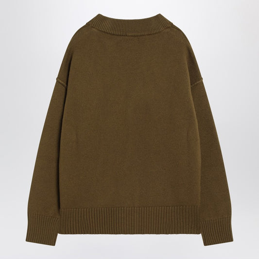 Ami Paris Ami De Coeur bronze cardigan