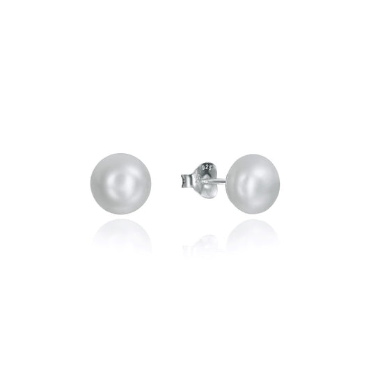 VICEROY JEWELS Mod. 5090E000-69 silver 925° lady's earrings, quartz analog with pearl design, displayed in an official box.