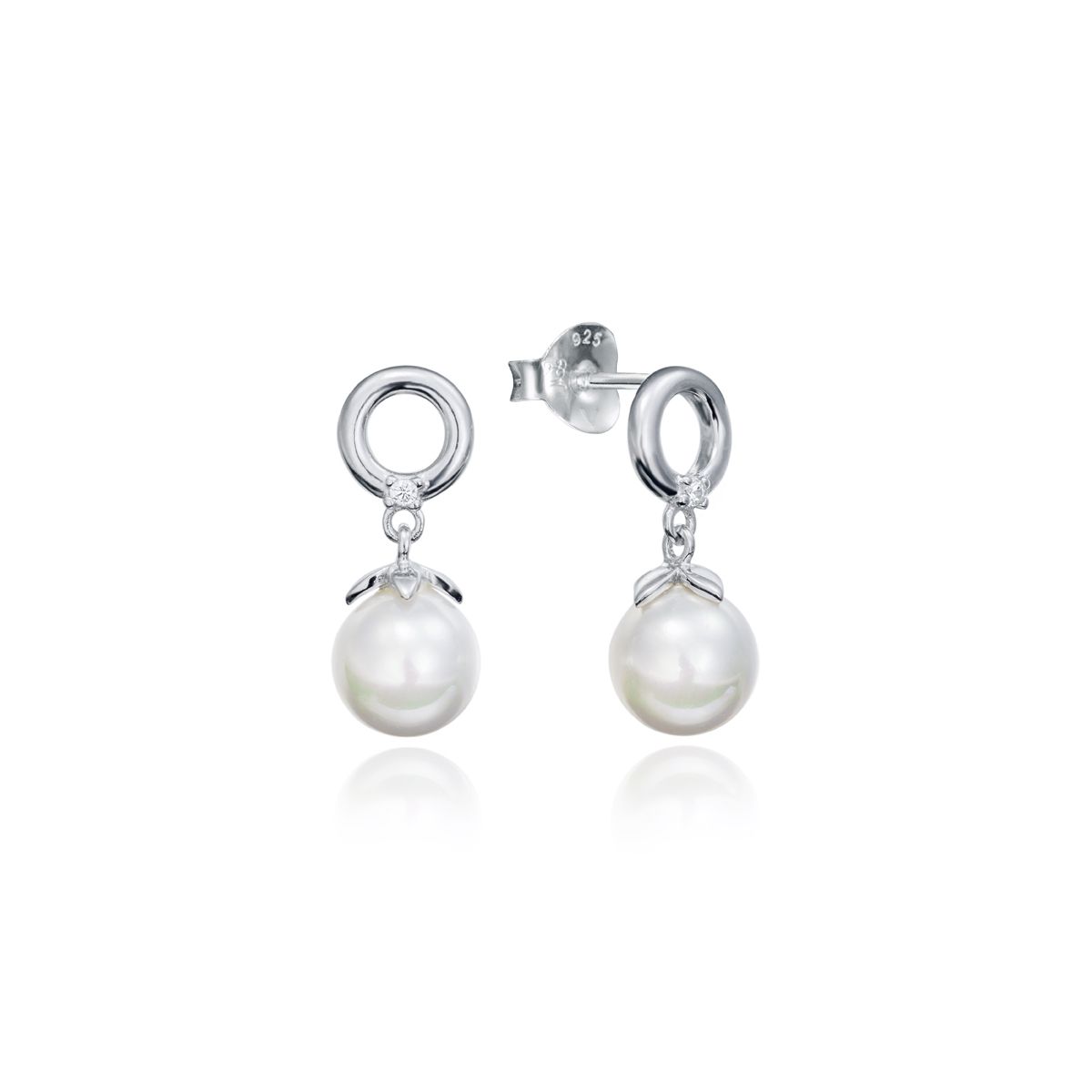VICEROY JEWELS Mod. 71048E000-68 silver earrings with pearls, lady's quartz analog, 3 ATM water resistant, official packaging