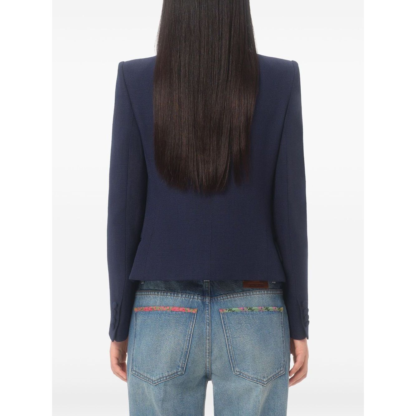 Valentino Bow-detail single-breasted blazer