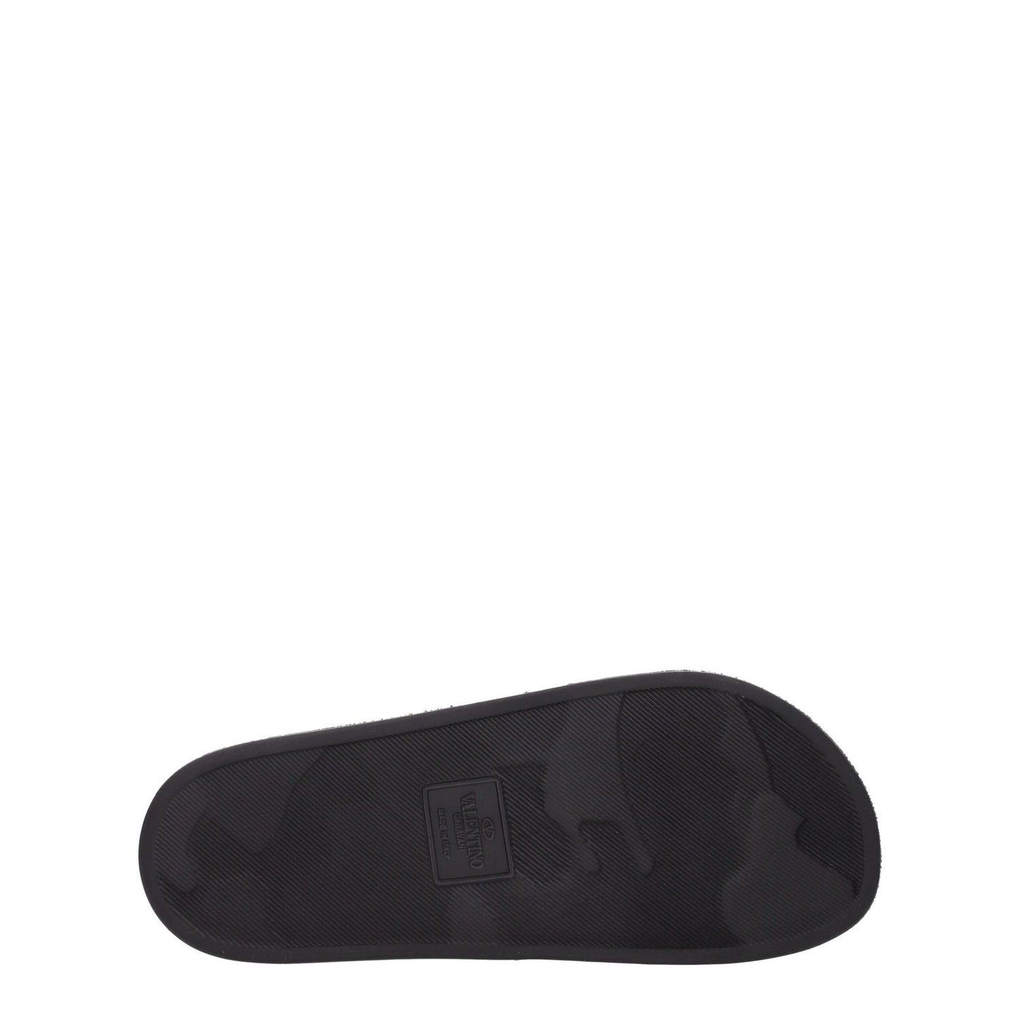Valentino Garavani Black Cotton Slippers