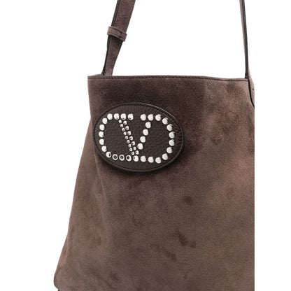 Valentino Garavani Nellcote suede leather shoudler bag