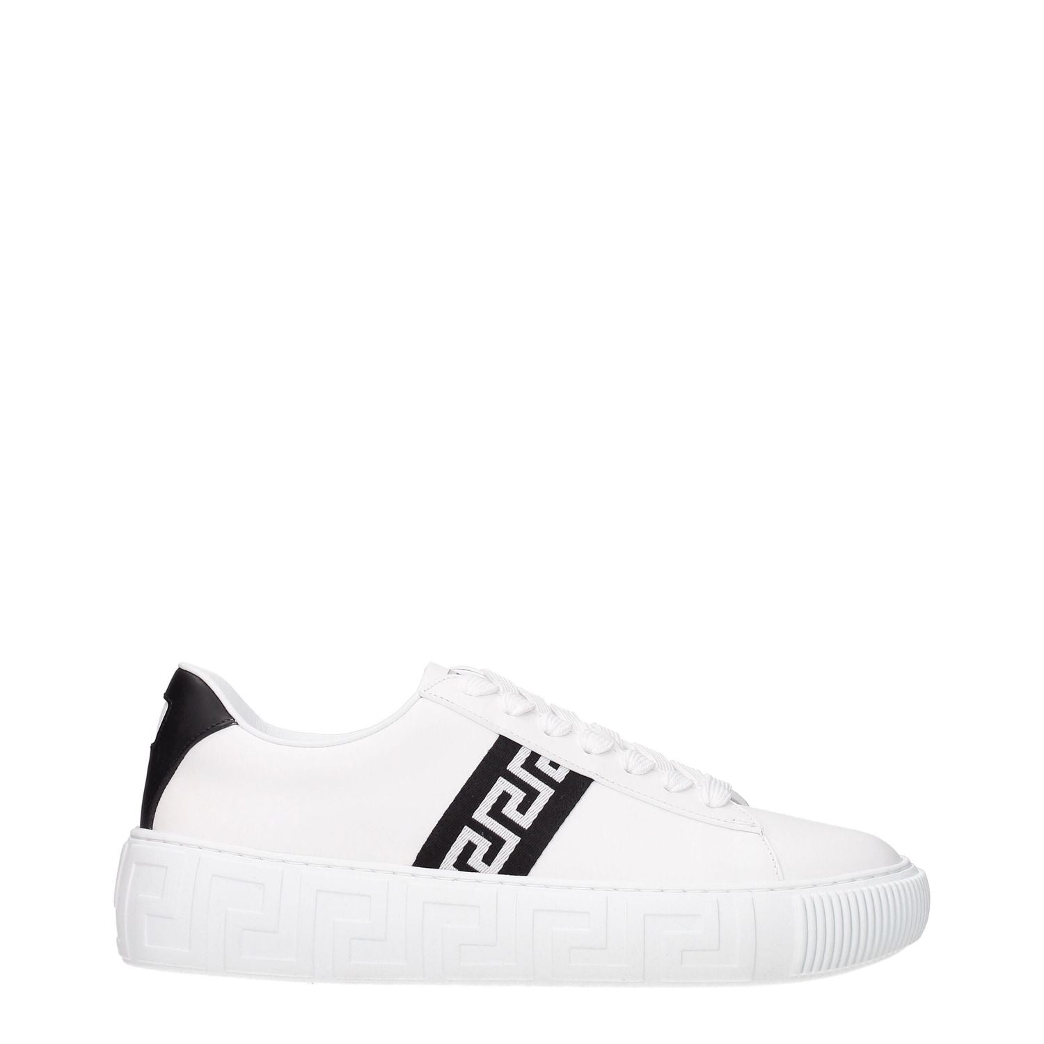 Versace White Leather Sneakers