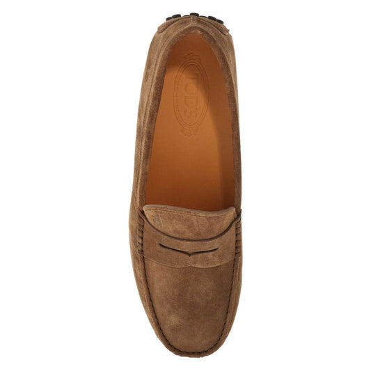 Tod'S light walnut leather driving moccasin