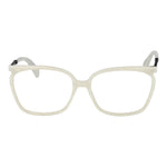 Yohji Yamamoto White Women Glasses Frame in full-rim style with white plastic rectangular lenses and 58-16-145 size.