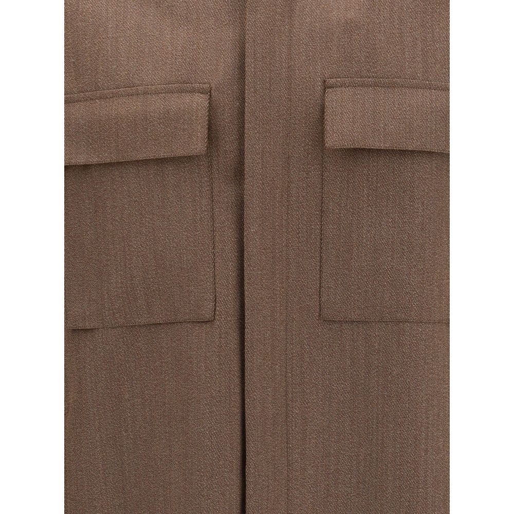 ZEGNA Brown Wool Coat