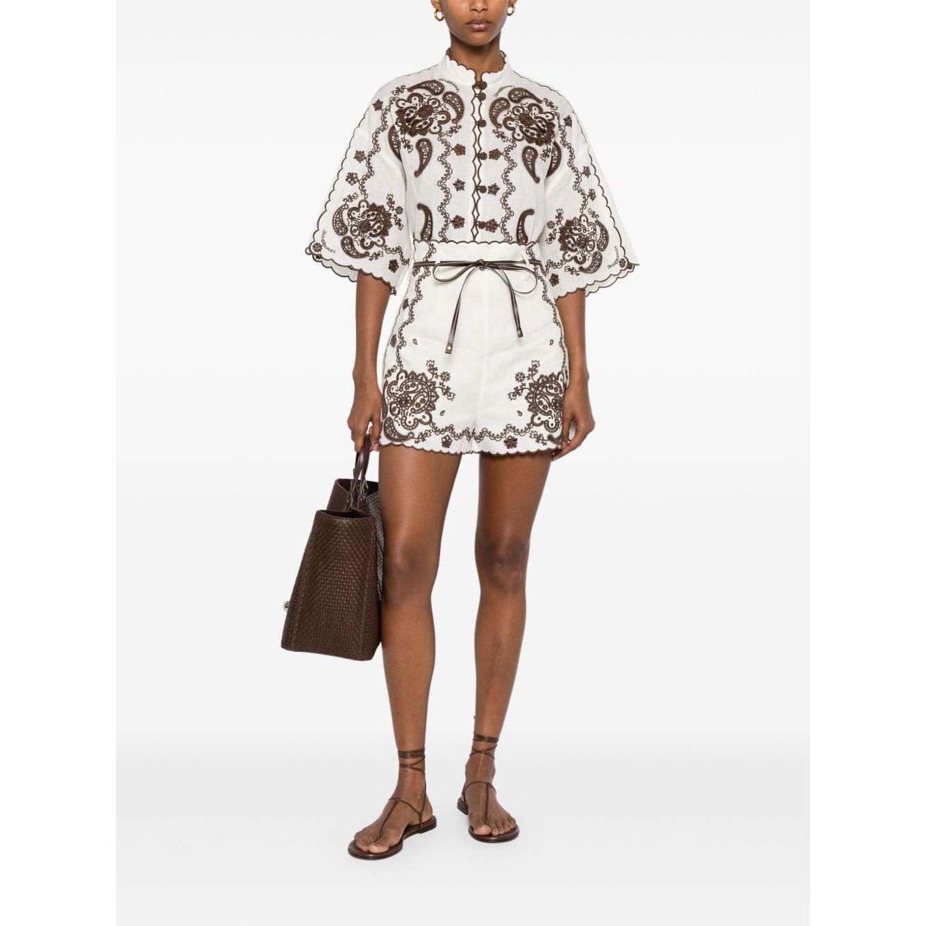 Zimmermann Ascension Embroidered Shirt