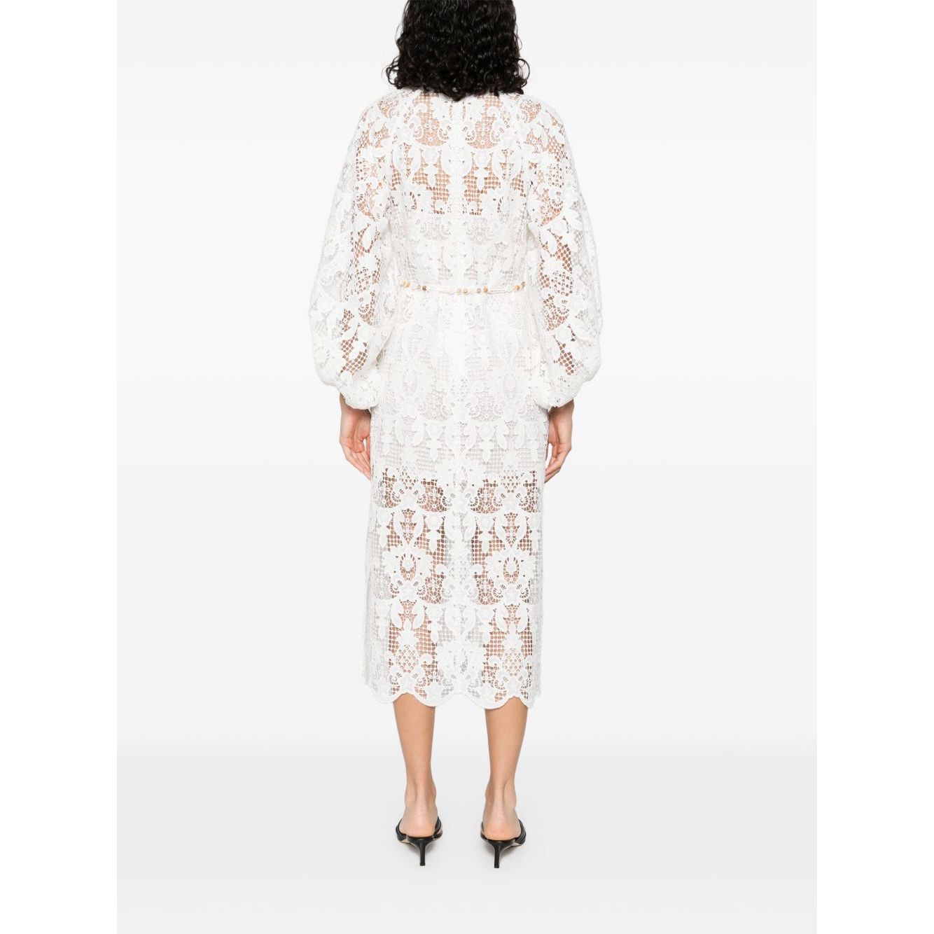 Zimmermann Coco lace midi dress - ivory Dresses