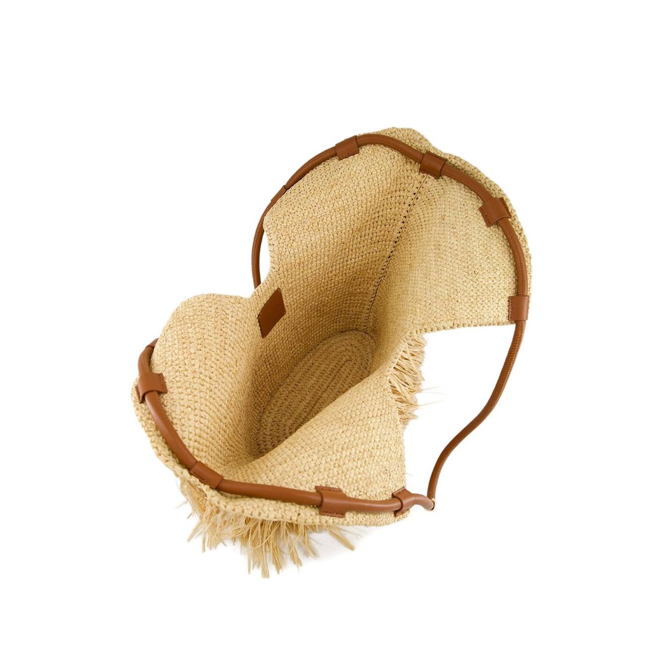 Zimmermann Goldentime medium raffia tote bag