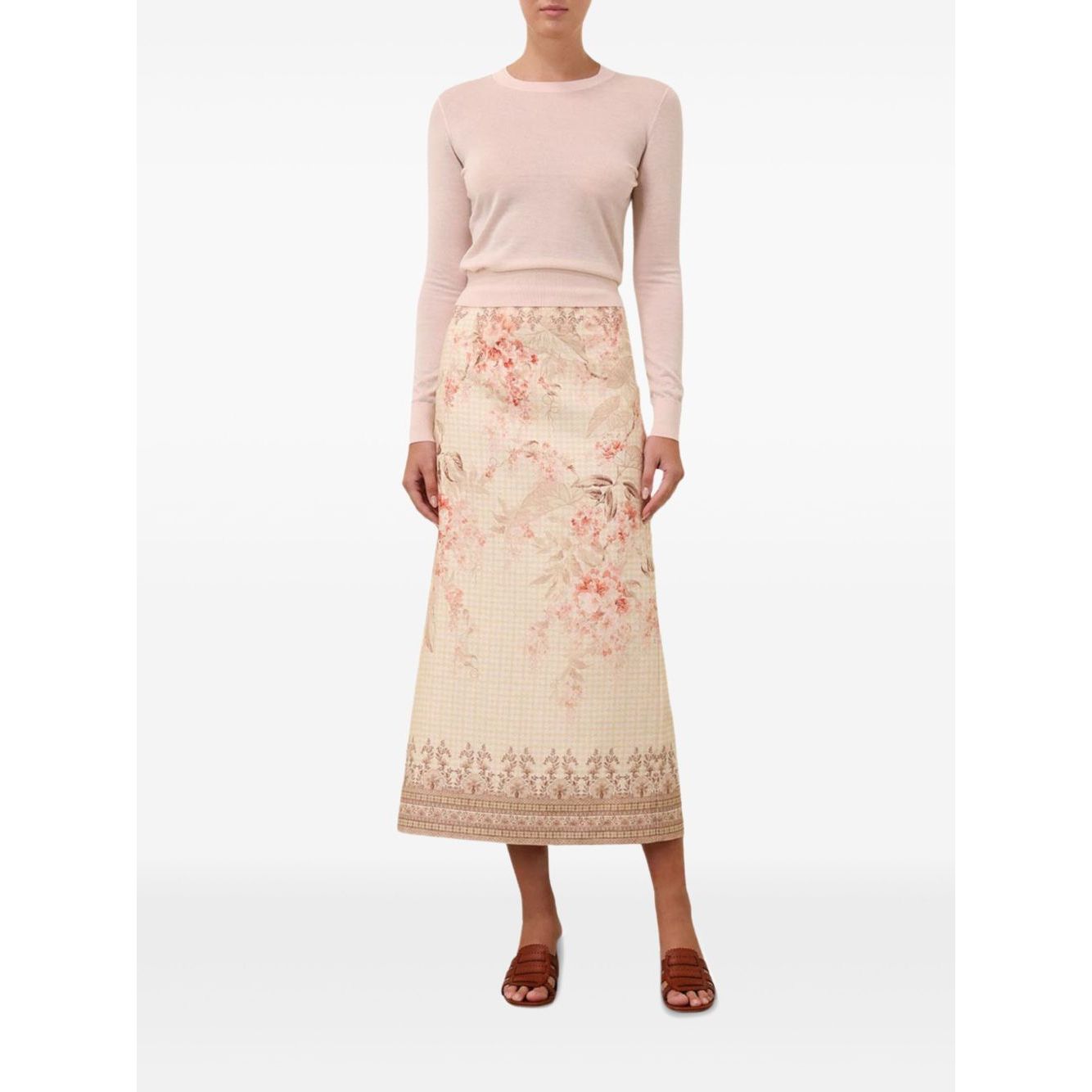 Zimmermann Illuminate Pencil Midi Skirt