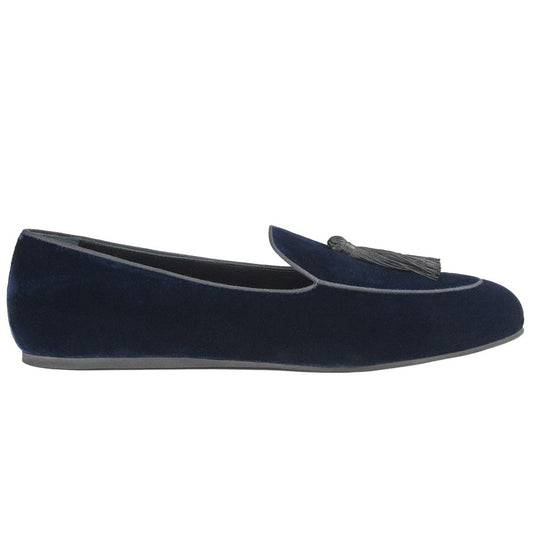 Charles Philip Blue Velvet Loafer