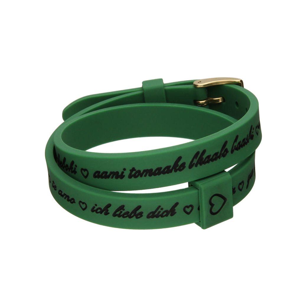 Il MEZZOMETRO Mod. I LOVE YOU GOLD - Bracciale in silicone/silicone bracelet