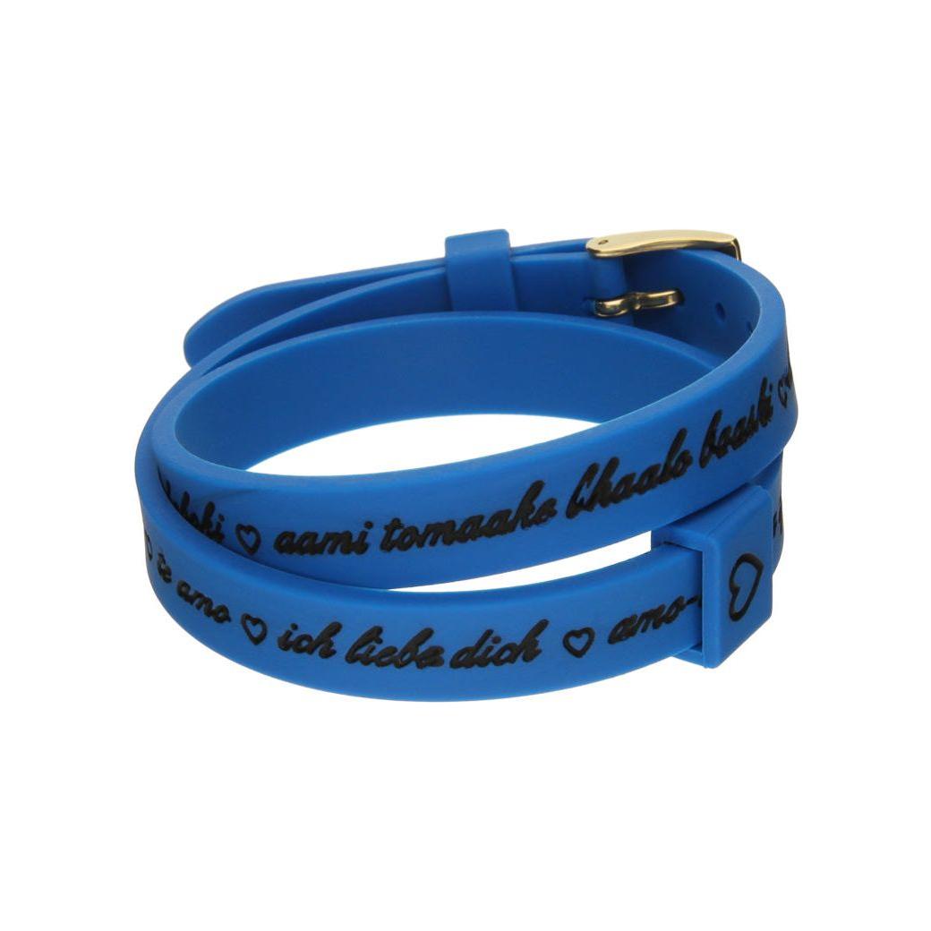Il MEZZOMETRO Mod. I LOVE YOU GOLD - Bracciale in silicone/silicone bracelet