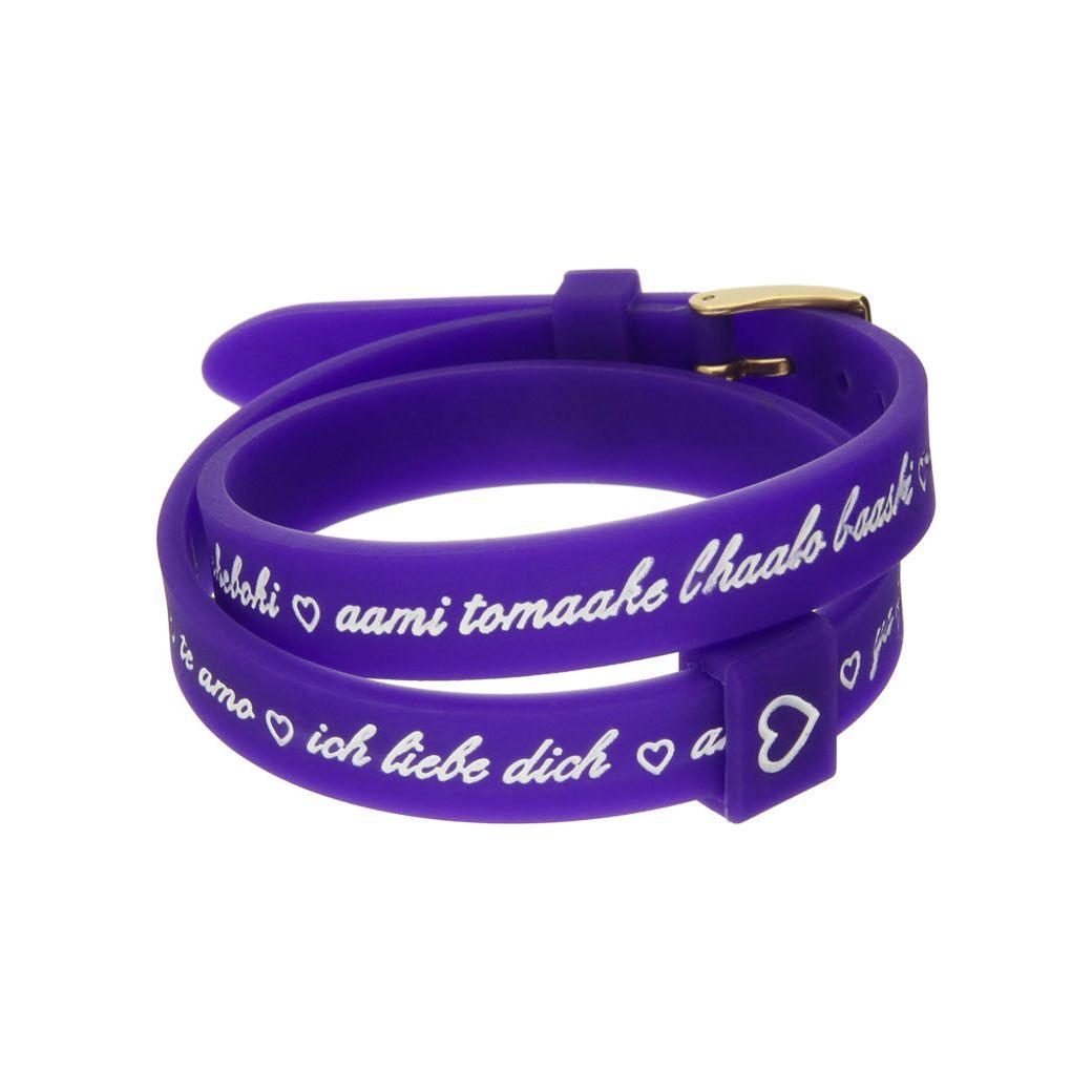 Il MEZZOMETRO Mod. I LOVE YOU GOLD - Bracciale in silicone/silicone bracelet